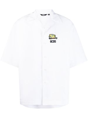 GCDS t-shirt à logo embossé - Blanc