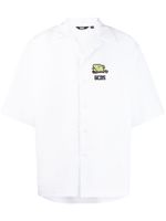 GCDS t-shirt à logo embossé - Blanc