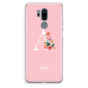 Pink Bouquet: LG G7 Thinq Transparant Hoesje