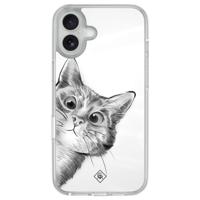 iPhone 16 hybride hoesje - Kat kiekeboe