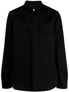 Rick Owens chemise en coton à manches longues - Noir