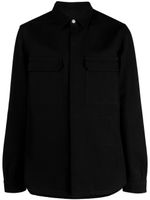 Rick Owens chemise en coton à manches longues - Noir - thumbnail