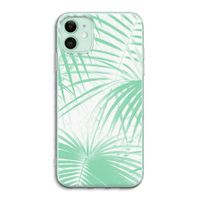 Palmbladeren: iPhone 11 Transparant Hoesje