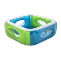 Bestway Opblaasbaar Zwembad met Kijkgaten 168x168x56 cm +6 Jaar Tuin 51132