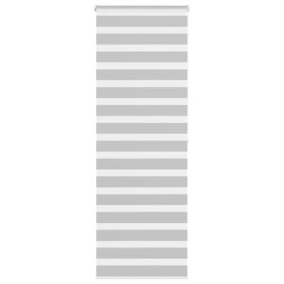 VidaXL Zebra rolgordijn 85x200 cm stofbreedte 80,9 cm lichtgrijs