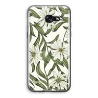 Wit bloemenpatroon: Samsung Galaxy A5 (2017) Transparant Hoesje Wit bloemenpatroon: Samsung Galaxy A5 (2017) Transparant Hoesje