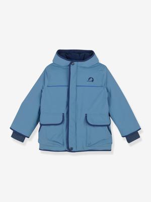 Winterparka voor kinderen met sneeuwvanger TALVI SPORT FINKID groenblauw