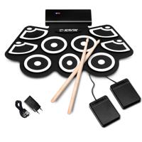 Draagbaar MIDI Elektronisch Oprolbare Drumset Verdikt Hand Oprolbaar Elektrisch Drum Oefen Pad met Oplaadbare Batterij