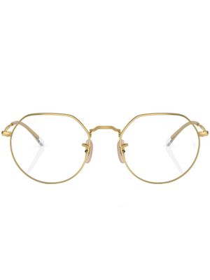 Ray-Ban lunettes de soleil Jack à monture ronde - Or