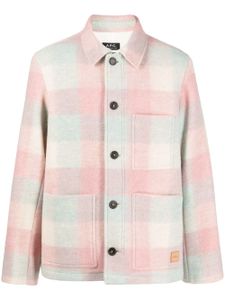 A.P.C. surchemise à carreaux - Rose