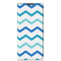 Nokia G50 | Hoesje met Magneet | Zigzag Blauw