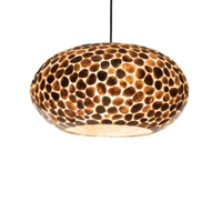 Turtle Gold UFO Hanglamp met open onderzijde - 2 maten