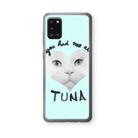 You had me at tuna: Samsung Galaxy A31 Transparant Hoesje