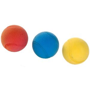 Foam/soft ballen - 30x stuks - gekleurd - Dia 7 cm - tennis - ballen gooien - speelgoed