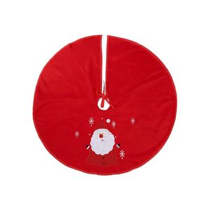 Kerstboomrok/kerstboom kleed rood met sneeuwpop 90 cm