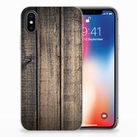 Apple iPhone X | Xs Bumper Hoesje Steigerhout - thumbnail