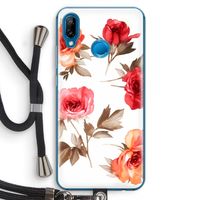 Roosjes: Huawei P20 Lite Transparant Hoesje met koord