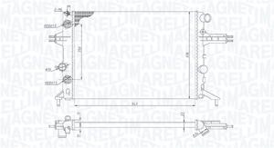 Radiateur MAGNETI MARELLI, u.a. für Opel, Vauxhall