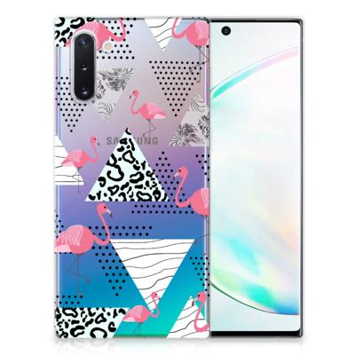 Samsung Galaxy Note 10 | TPU Hoesje | Flamingo Triangle