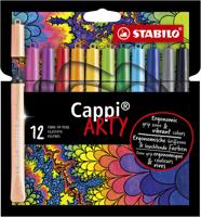 Viltstift stabilo cappi 168/12 arty m 12st assorti | 6 stuks