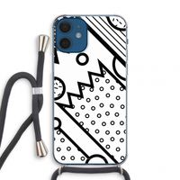 Pop Art #4: iPhone 12 mini Transparant Hoesje met koord