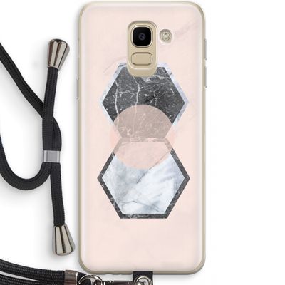 Creatieve toets: Samsung Galaxy J6 (2018) Transparant Hoesje met koord