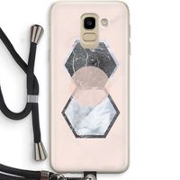 Creatieve toets: Samsung Galaxy J6 (2018) Transparant Hoesje met koord