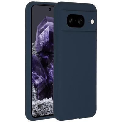 AccezzLiquid Silicone Backcover Google Pixel 8 Telefoonhoesje Blauw