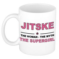 Jitske The woman, The myth the supergirl collega kado mokken/bekers 300 ml - thumbnail