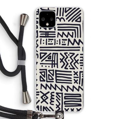 Marrakech print: Pixel 4 XL Transparant Hoesje met koord