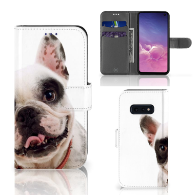 Samsung Galaxy S10e | Telefoonhoesje | Met pasjeshouder | Franse Bulldog