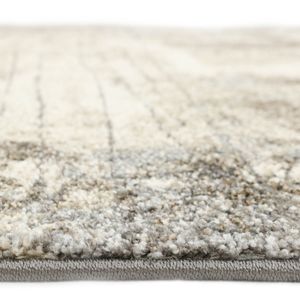 Rond Marmer Design Vloerkleed - Ibiza  Earth - Grijs-Beige-Ø 120 cm