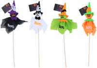 Halloween geest op stok 50 cm Halloween geest op stok 50 cm