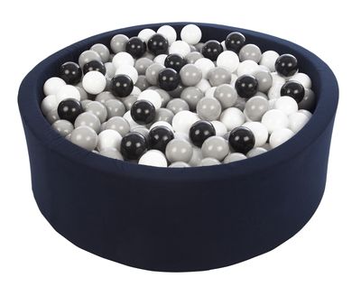 Viking Choice Ballenbak navy blauw met 450 ballen 90 cm zwart, wit & grijs Viking Choice Ballenbak navy blauw met 450 ballen 90 cm zwart, wit & grijs