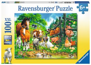 Ravensburger Puzzel Dierenbijeenkomst 100st. XXL
