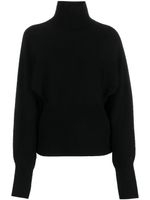 Calvin Klein pull nervuré à col roulé - Noir