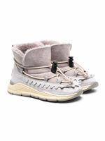 Pèpè bottines à lien de resserrage - Gris Pèpè bottines à lien de resserrage - Gris