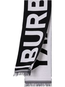 Burberry Kids écharpe à logo en jacquard - Noir