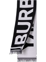 Burberry Kids écharpe à logo en jacquard - Noir