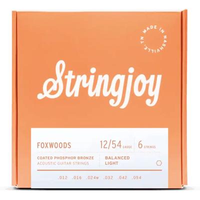 Stringjoy FW1254 Foxwoods Coated Phosphor Akoestische Gitaarsnaren (12-54) Super Light