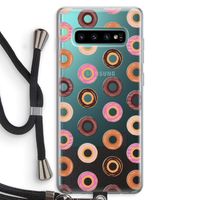 Donuts: Samsung Galaxy S10 Plus Transparant Hoesje met koord
