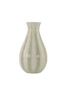 Zusss Vaasje Keramiek Streep Smal Wit Zand