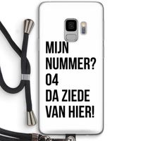 Da ziede van hier: Samsung Galaxy S9 Transparant Hoesje met koord