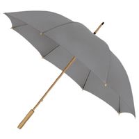 Impliva paraplu ECO 102 cm bamboe/polyester grijs - thumbnail