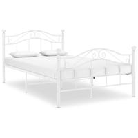 Bedframe metaal wit 120x200 cm - thumbnail