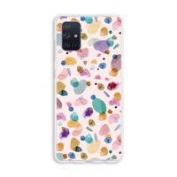 Terrazzo Memphis Pink: Galaxy A71 Transparant Hoesje