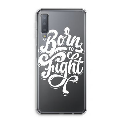 Born to Fight: Samsung Galaxy A7 (2018) Transparant Hoesje