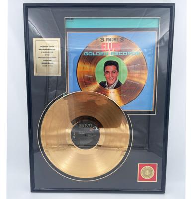 Gouden Plaat 24KT Elvis Presley Golden Records Vol. 3