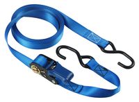 Masterlock Single pack ratchet tie down  5 m  with S hooks - colour : blue - 4366EURDAT