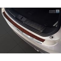 RVS Bumper beschermer passend voor 'Deluxe' Jaguar F-Pace 2016- Chroom/Rood-Zwart Carbon AV244080